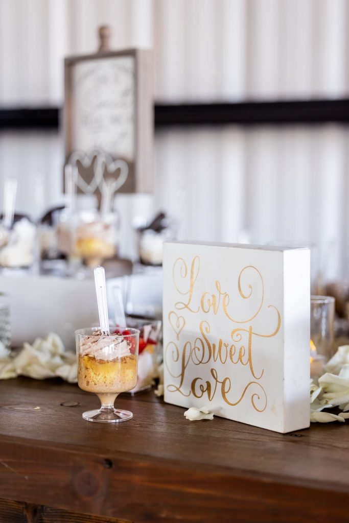 Wedding Dessert table with dessert selection