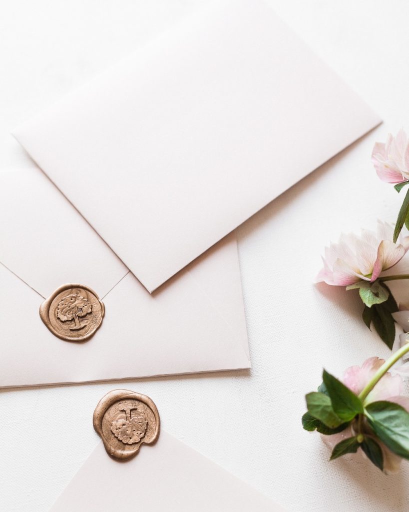 Sustainable Wedding RSVP Card and Envelope