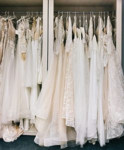 Rack of wedding dresses - Sustainable Wedding Dress Options: How to Choose the Perfect Eco-Friendly Gown