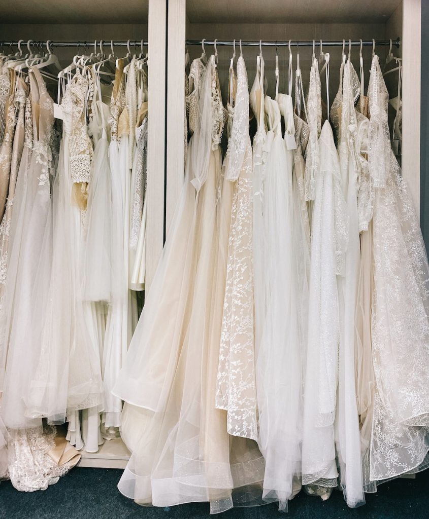 Rack of wedding dresses - Sustainable Wedding Dress Options: How to Choose the Perfect Eco-Friendly Gown