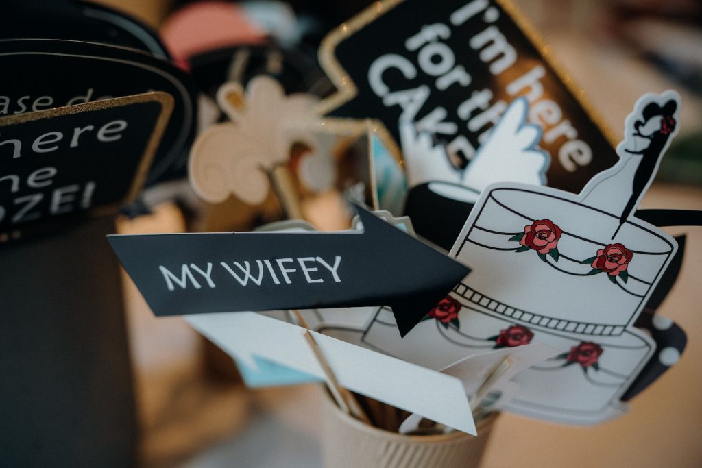 Selection of props to use for a Photo Booth
